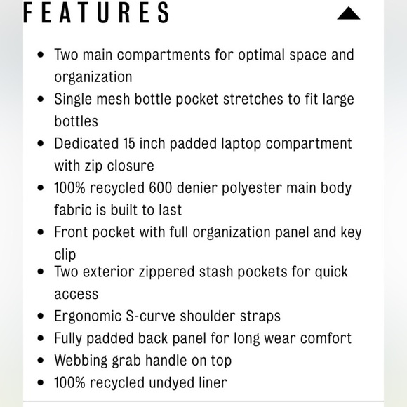 JanSport Big Student Backpack White Pink and Blue Zig Zags X Large Backpack - Picture 7 of 16